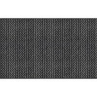 FUßMATTE  75/120 cm  Schwarz  - Schwarz, KONVENTIONELL, Kunststoff/Textil (75/120cm) - wash+dry