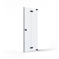 DUSCHTÜR Schwarz  100/200 cm  - Schwarz, MODERN, Glas/Metall (100/200cm) - Schöner Wohnen