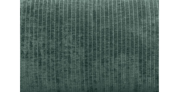 BIGSOFA in Flachgewebe Grün  - Chromfarben/Grün, KONVENTIONELL, Textil/Metall (256/68/122cm) - Carryhome