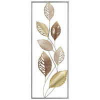 DECORAȚIUNE DE PERETE - maro/auriu, Natur, metal (28,6/74,3cm) - Ambia Home
