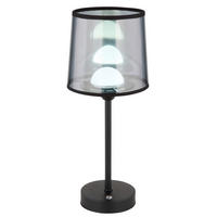 LAMPE DE TABLE À BATTERIE - noir/transparent, Design, matière synthétique/textile (14/35cm) - Globo
