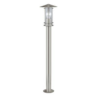 AUßENSTEHLEUCHTE 17,5/100 cm   - Klar/Edelstahlfarben, Basics, Glas/Metall (17,5/100cm) - Eglo