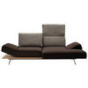 ECKSOFA in Flachgewebe Braun  - Chromfarben/Braun, Design, Holz/Textil (240/132cm) - Koinor