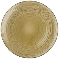 SERVIERPLATTE 33 cm  - Goldfarben, Basics, Glas (33cm) - Novel