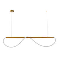 LED-HÄNGELEUCHTE Meleca 160/15/130 cm  - Goldfarben, Design, Metall (160/15/130cm)