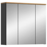 OMARA Z OGLEDALOM 80/73/21 cm  - Moderno, steklo/leseni material (80/73/21cm) - MID.YOU