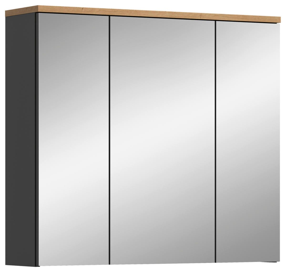 OMARA Z OGLEDALOM 80/73/21 cm  - Moderno, steklo/leseni material (80/73/21cm) - MID.YOU