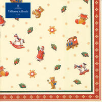 SERVIETA 25/25 cm rumena, rdeča  - rumena/rdeča, Basics, papir (25/25cm) - Villeroy & Boch