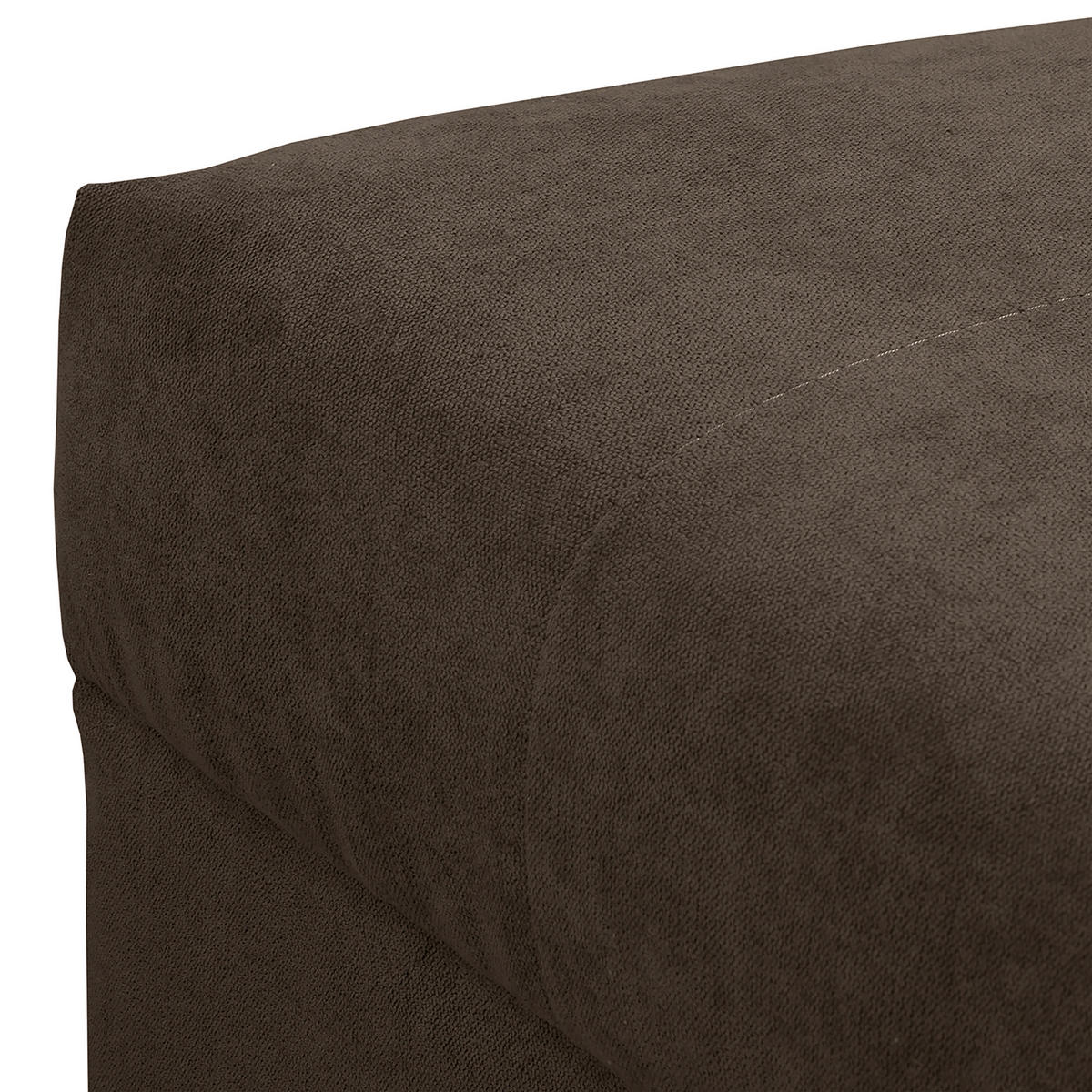 ECKSOFA inkl. Hocker Ariella Braun Mikrofaser  - Naturfarben/Braun, Design, Holz/Textil (161/231cm) - Livetastic