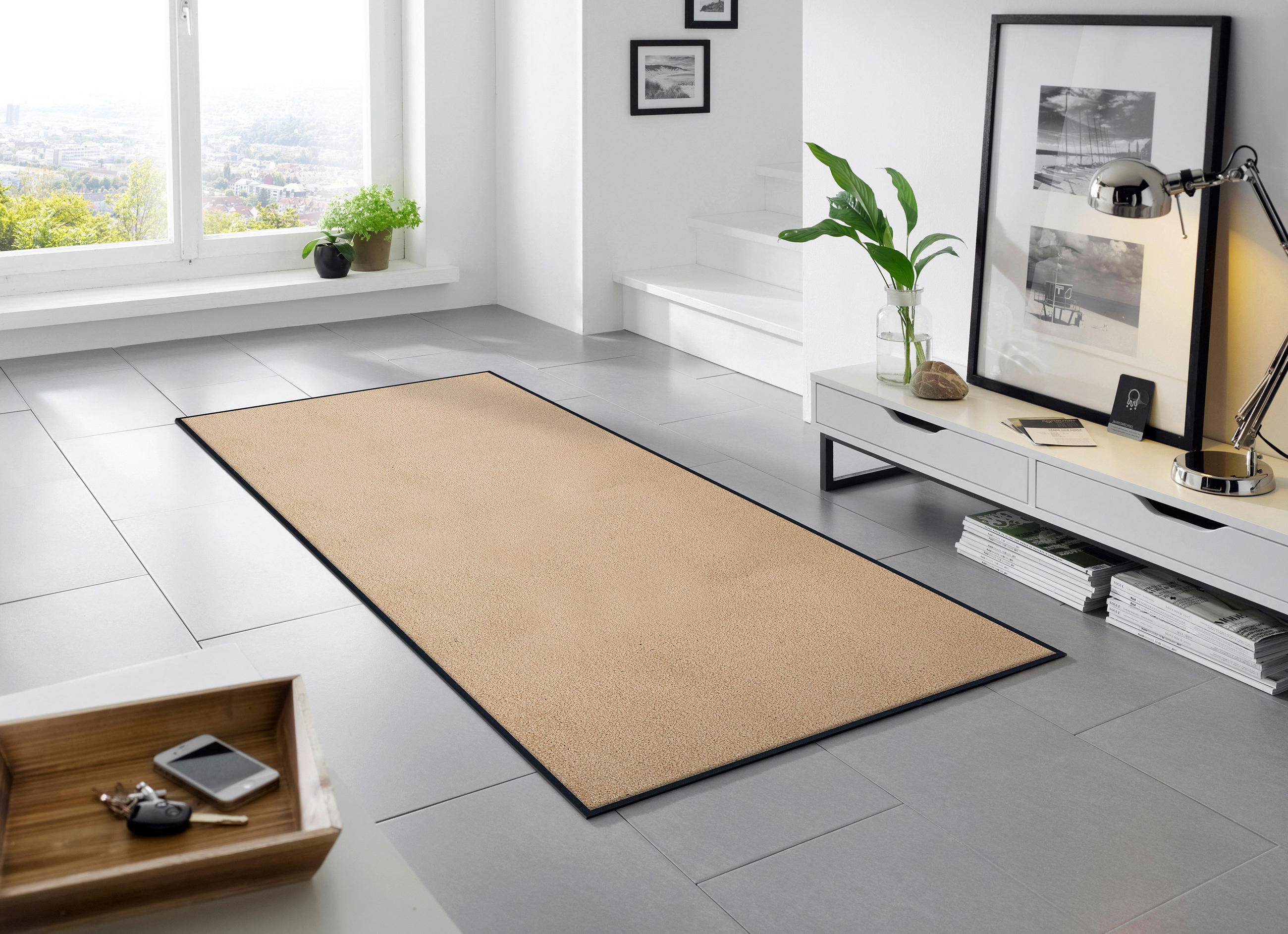 Traversă - sahara, Konventionell, plastic (75/190cm) - wash+dry