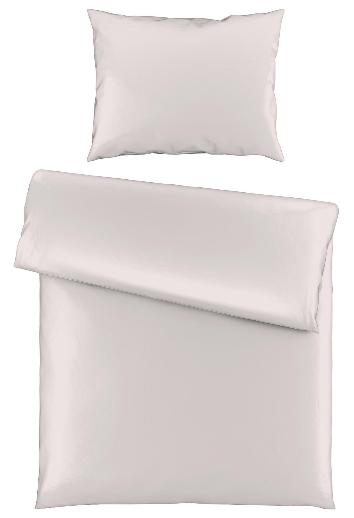 POSTELJNINA SENA 140/200 cm saten svetlo siva  - svetlo siva, Basics, tekstil (140/200cm) - Novel