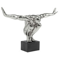 SKULPTUR - Silberfarben/Schwarz, Design, Kunststoff (100/64/31cm) - Kare-Design