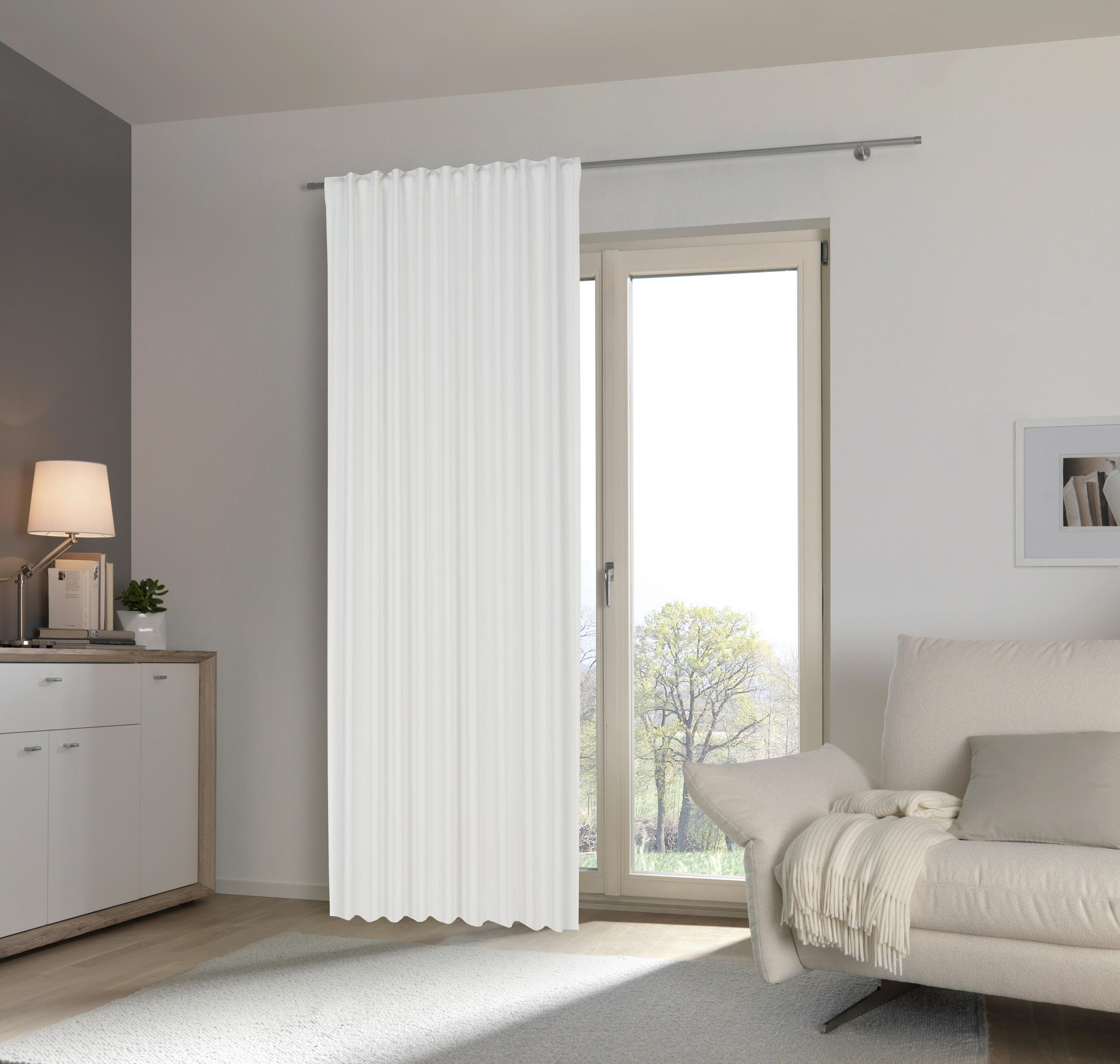 GOTOVA ZAVESA krem - krem, Osnovno, tekstil (140/245cm) - Esposa
