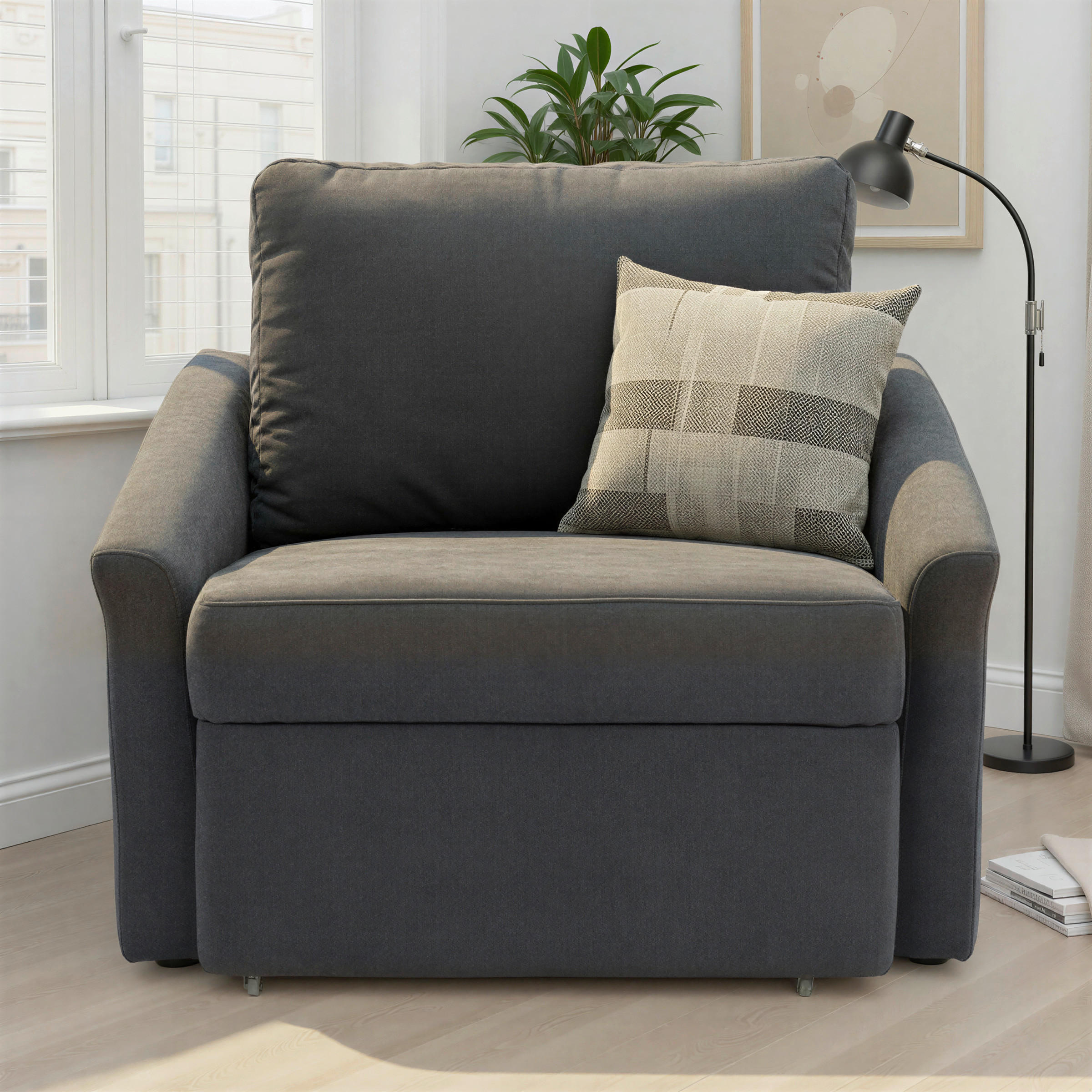 Mid.you Schlafsessel Relax Box Schlamm 108x86x96 cm