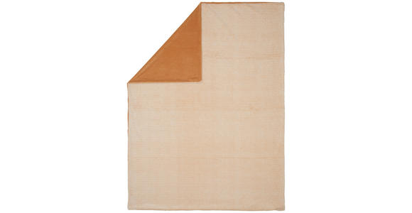 DECKE 150/200 cm  - Taupe, Basics, Textil (150/200cm) - Novel