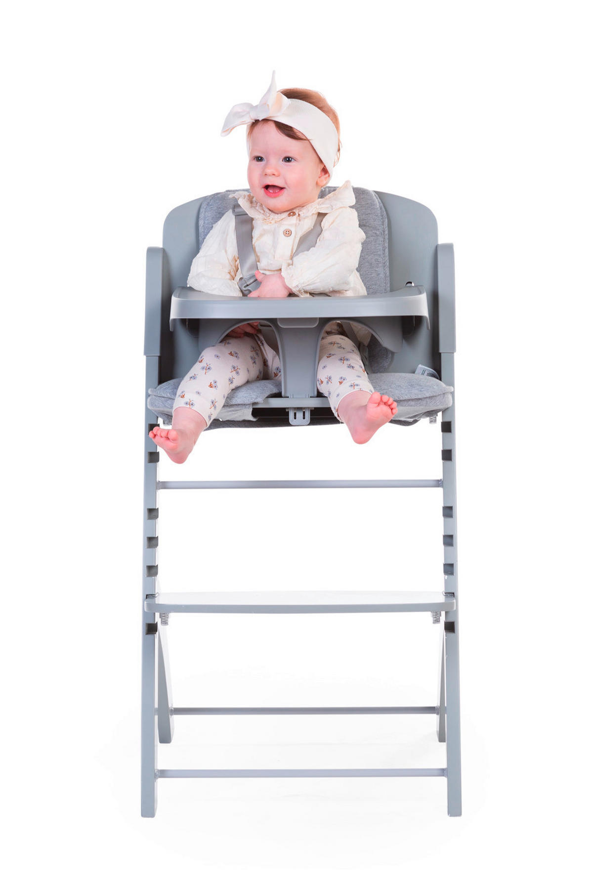 HOCHSTUHLEINLAGE  - Hellgrau, Basics, Textil (32/4/46cm) - Childhome