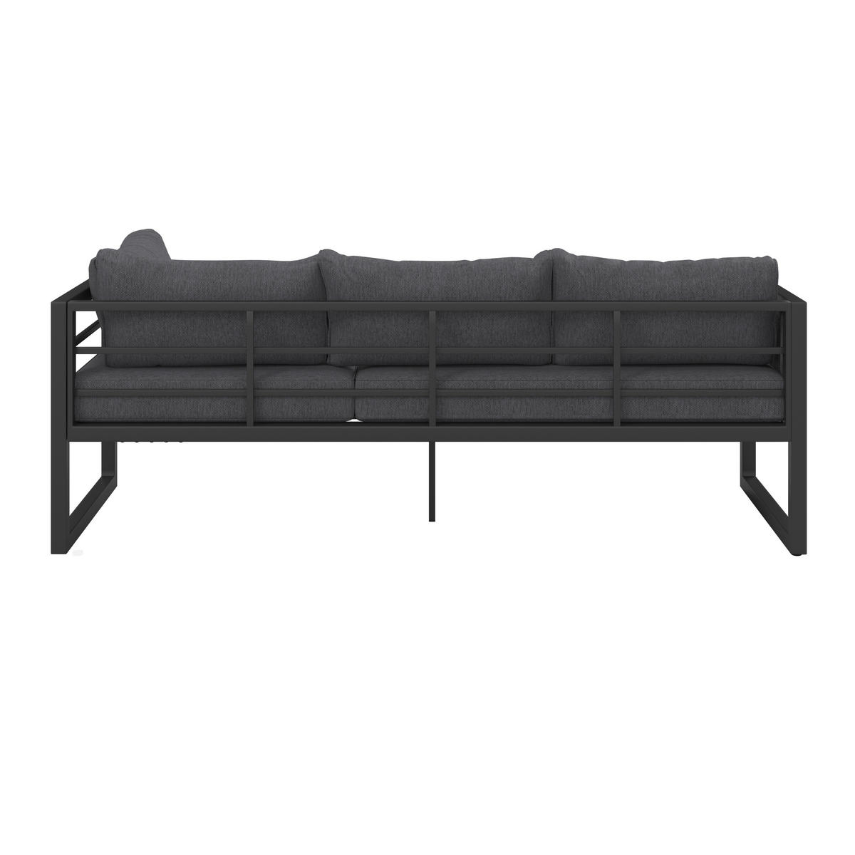 VRTNA LOUNGE GARNITURA tkanina aluminij  - siva, Moderno, kovina/steklo (193/260cm) - Ambia Garden