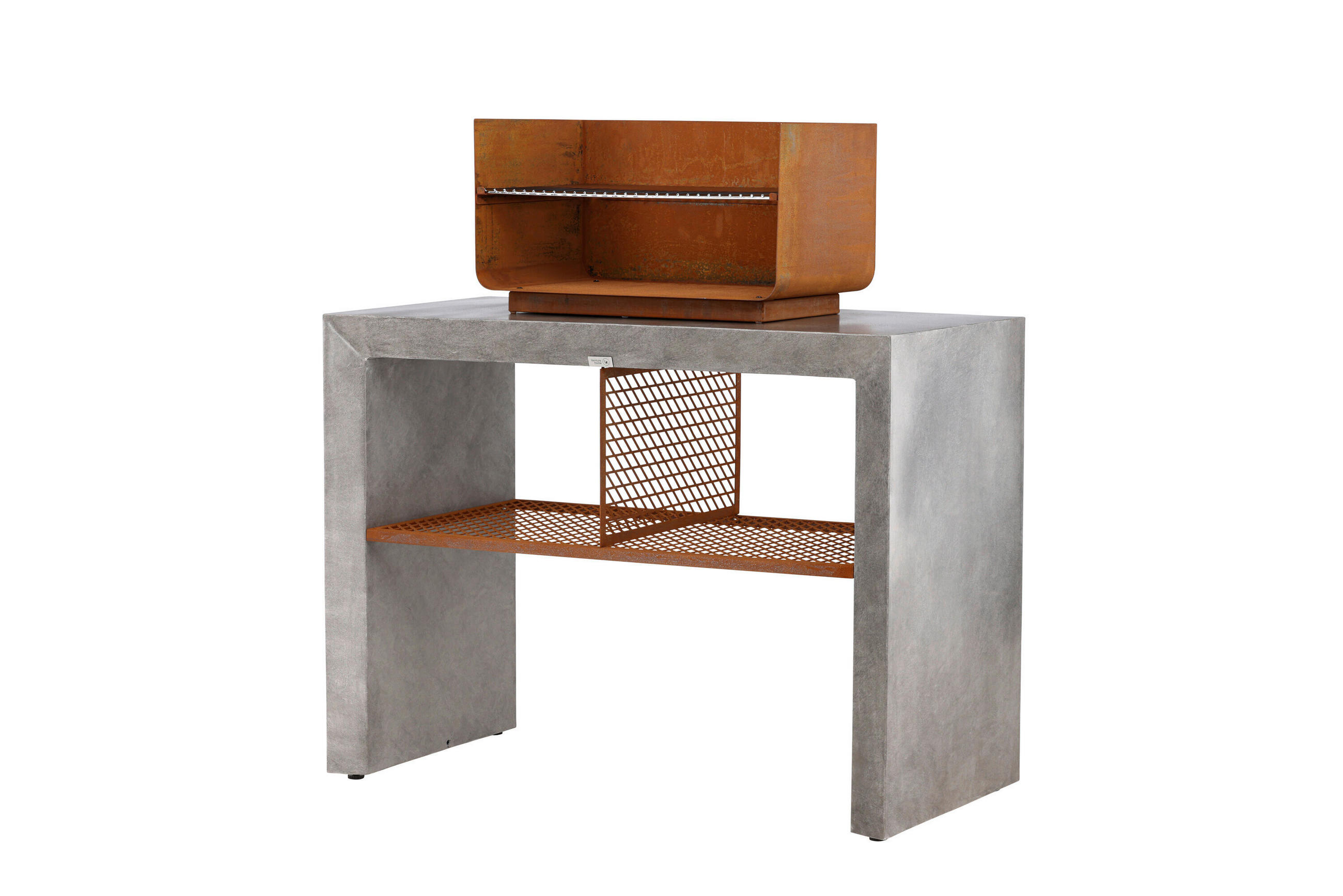 BARBECUE  Hellgrau  - Hellgrau, MODERN, Metall (120/90/60cm) - Gardenson