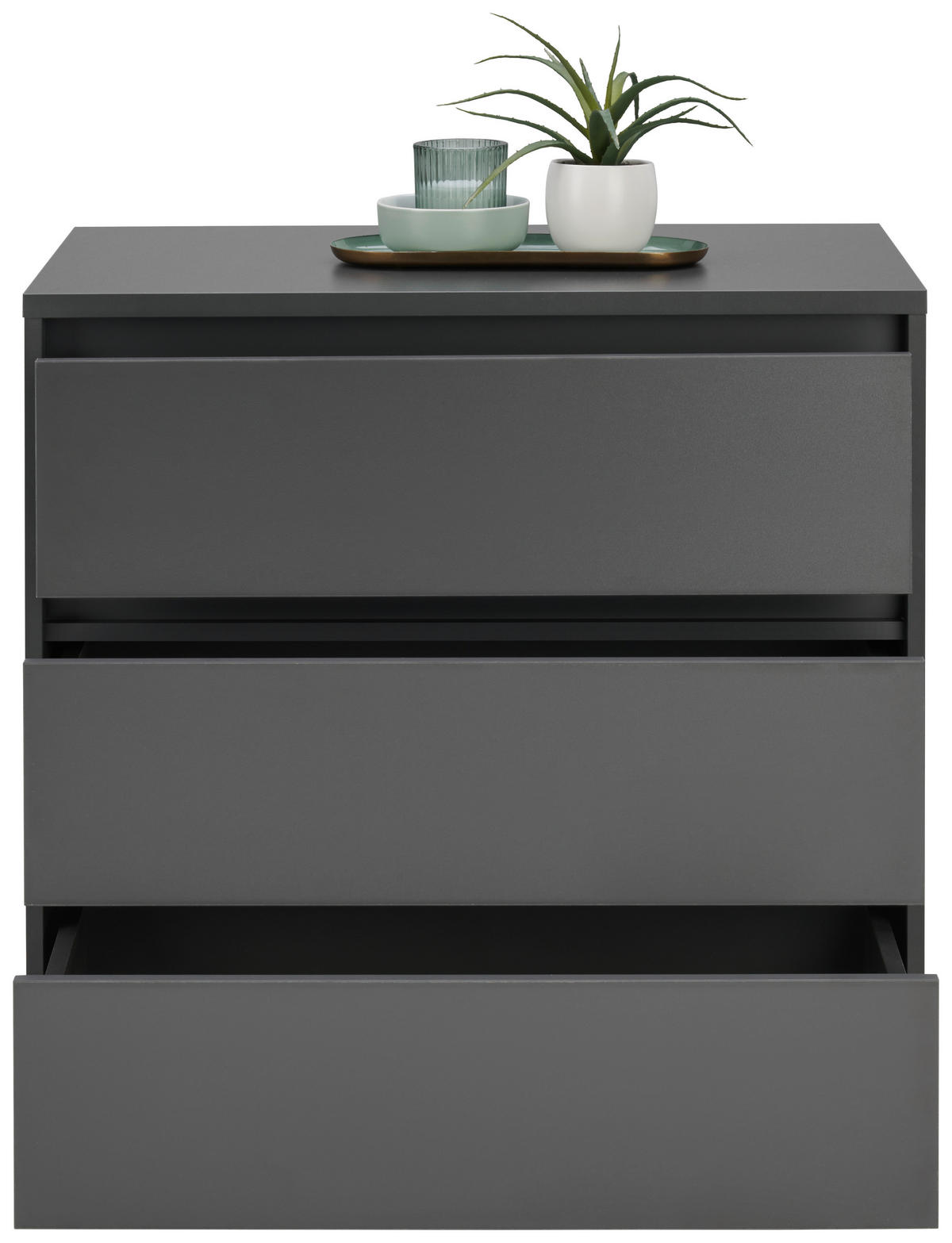 KOMMODE 80/79/48 cm  in Anthrazit  - Anthrazit, Design, Holzwerkstoff/Kunststoff (80/79/48cm) - Carryhome