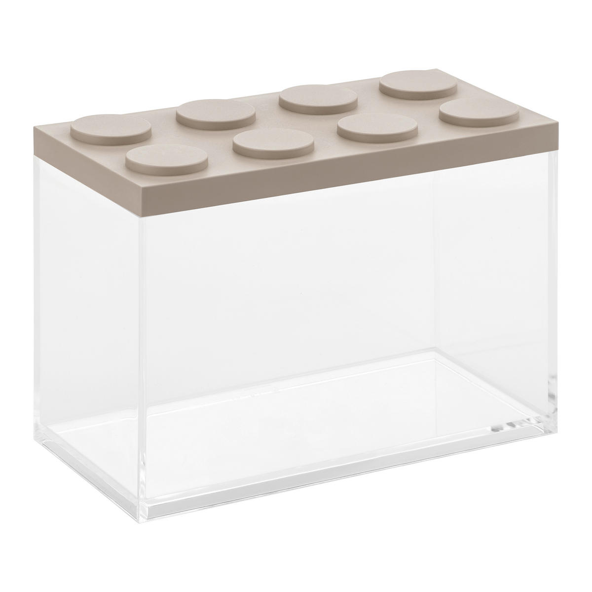 VORRATSDOSE 2 L  - Transparent/Graubraun, Kunststoff (10/20/15,5cm)
