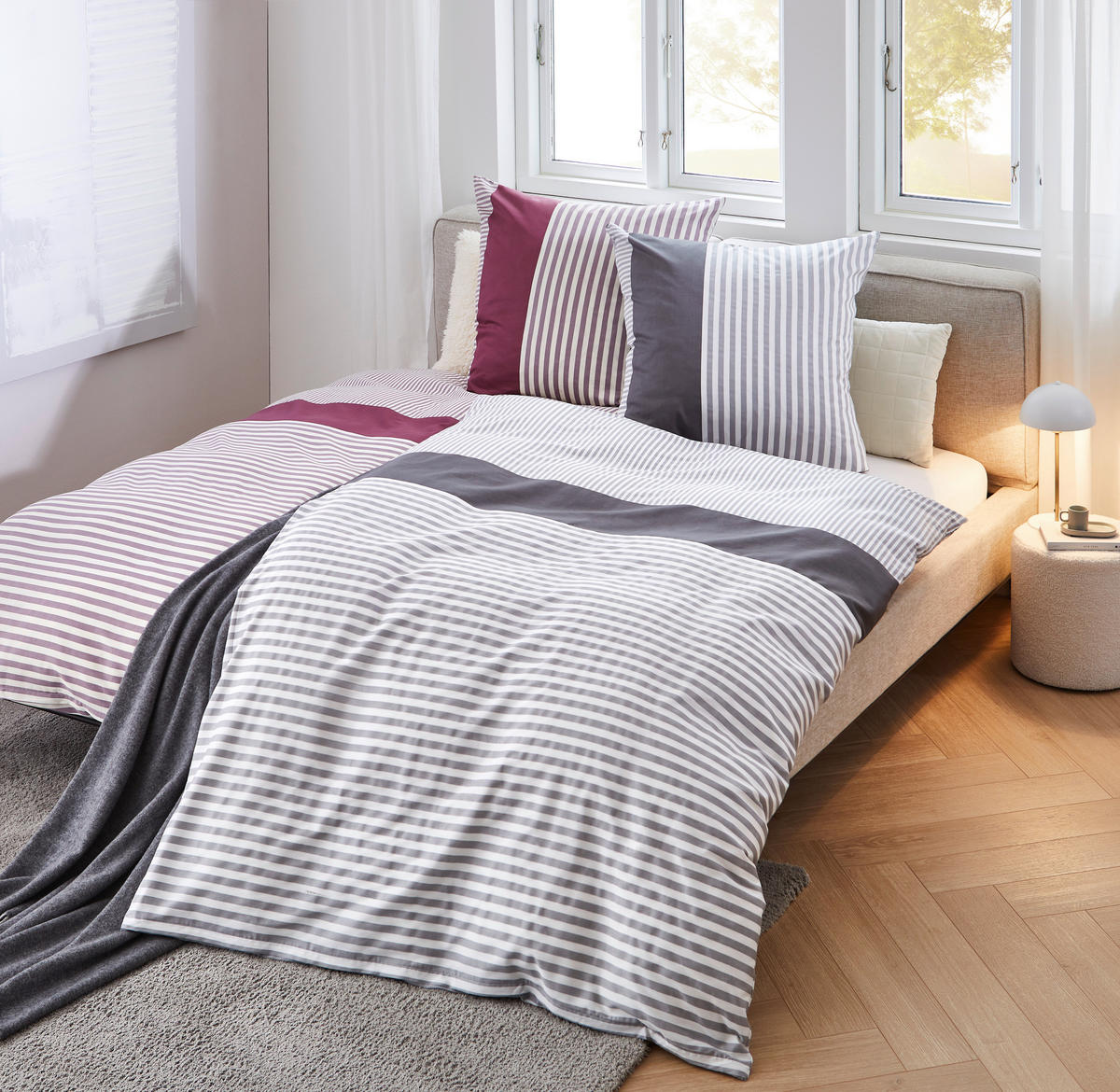 BETTWÄSCHE Rosia Satin 135/200 cm  - Lila, KONVENTIONELL, Textil (135/200cm) - Novel