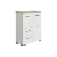HIGHBOARD KIRA  in 90,9/111,8/39,6 cm  - Weiss/Silberfarben, Basics, Holzwerkstoff/Kunststoff (90,9/111,8/39,6cm) - Paidi
