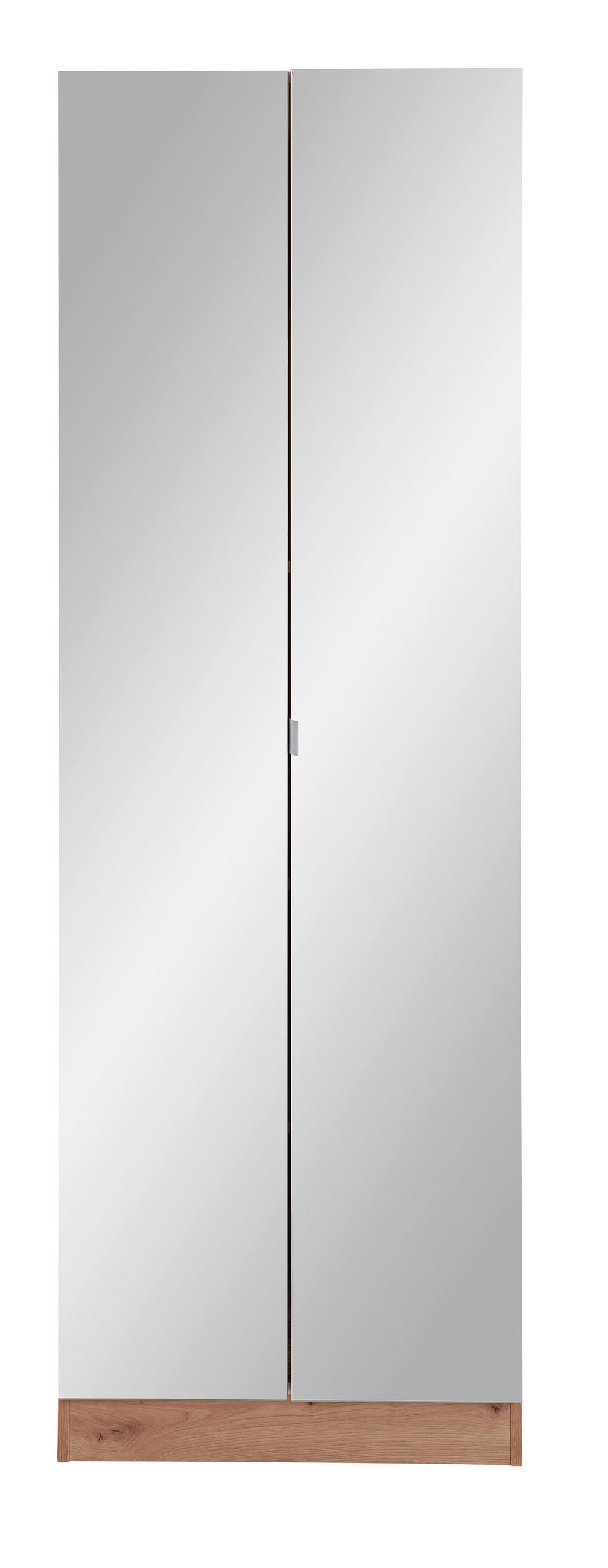 HOCHSCHRANK 65/195,5/33 cm  - Eichefarben, KONVENTIONELL, Glas/Holzwerkstoff (65/195,5/33cm) - Xora