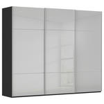 SCHWEBETÜRENSCHRANK  in Grau, Schwarz  - Alufarben/Schwarz, KONVENTIONELL, Glas/Holzwerkstoff (301/223/68cm) - Novel