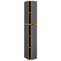 AKTENSCHRANK 30/183/33 cm  - Honigeiche/Anthrazit, Design, Holzwerkstoff (30/183/33cm) - MID.YOU