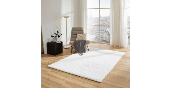 HOCHFLORTEPPICH 130/190 cm Weiß rechteckig  - Weiß, Basics, Textil (130/190cm) - Boxxx