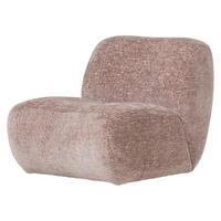SESSEL in Samt Hellrosa  - Hellrosa, MODERN, Kunststoff/Textil (76/74/92cm) - Livetastic