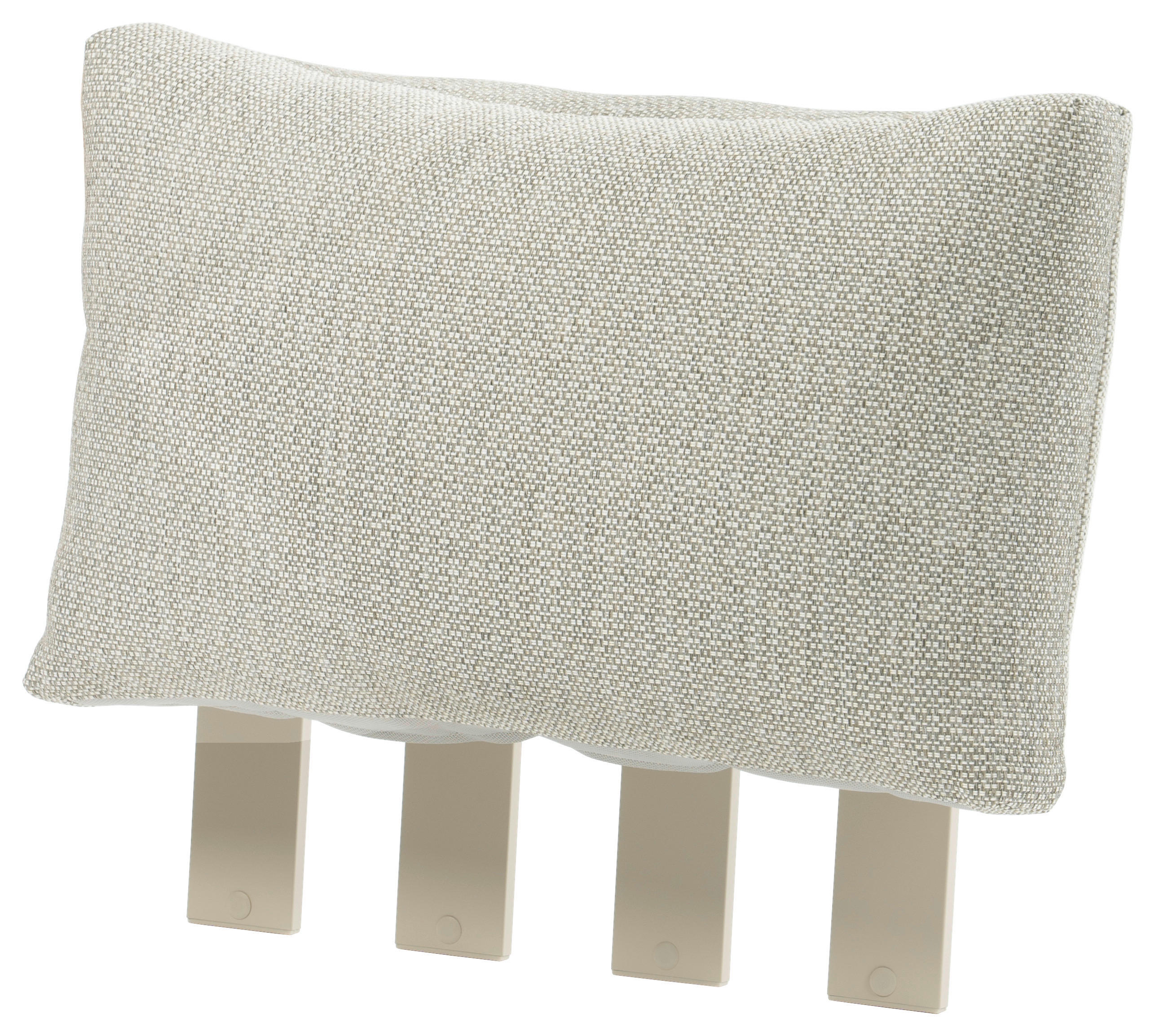 RÜCKENLEHNE 52/17/52 cm  Aluminium  - Mokka, Design, Textil/Metall (52/17/52cm) - Zebra 