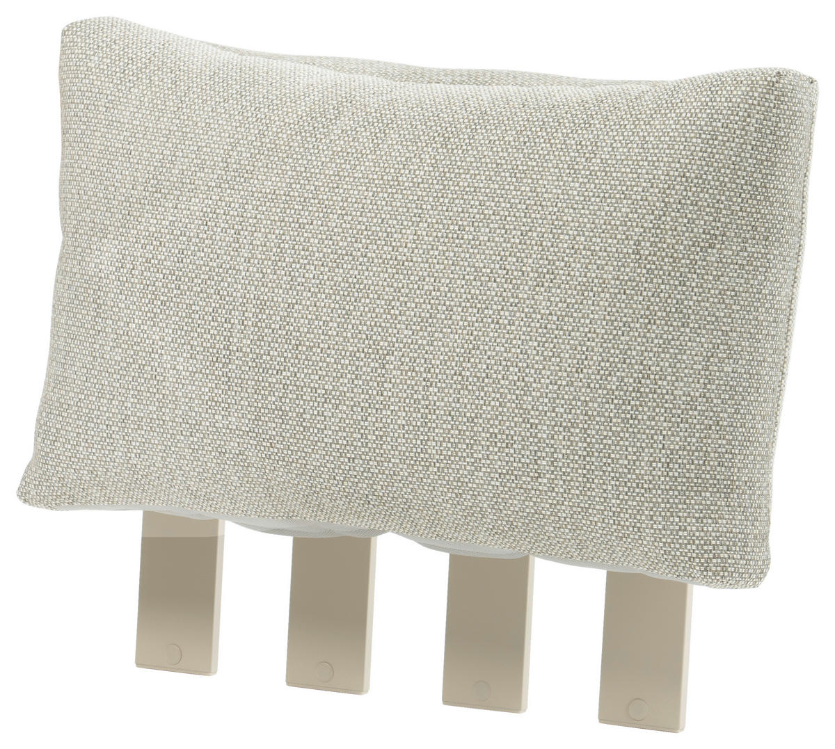 RÜCKENLEHNE 52/17/52 cm  Aluminium  - Mokka, Design, Textil/Metall (52/17/52cm) - Zebra 