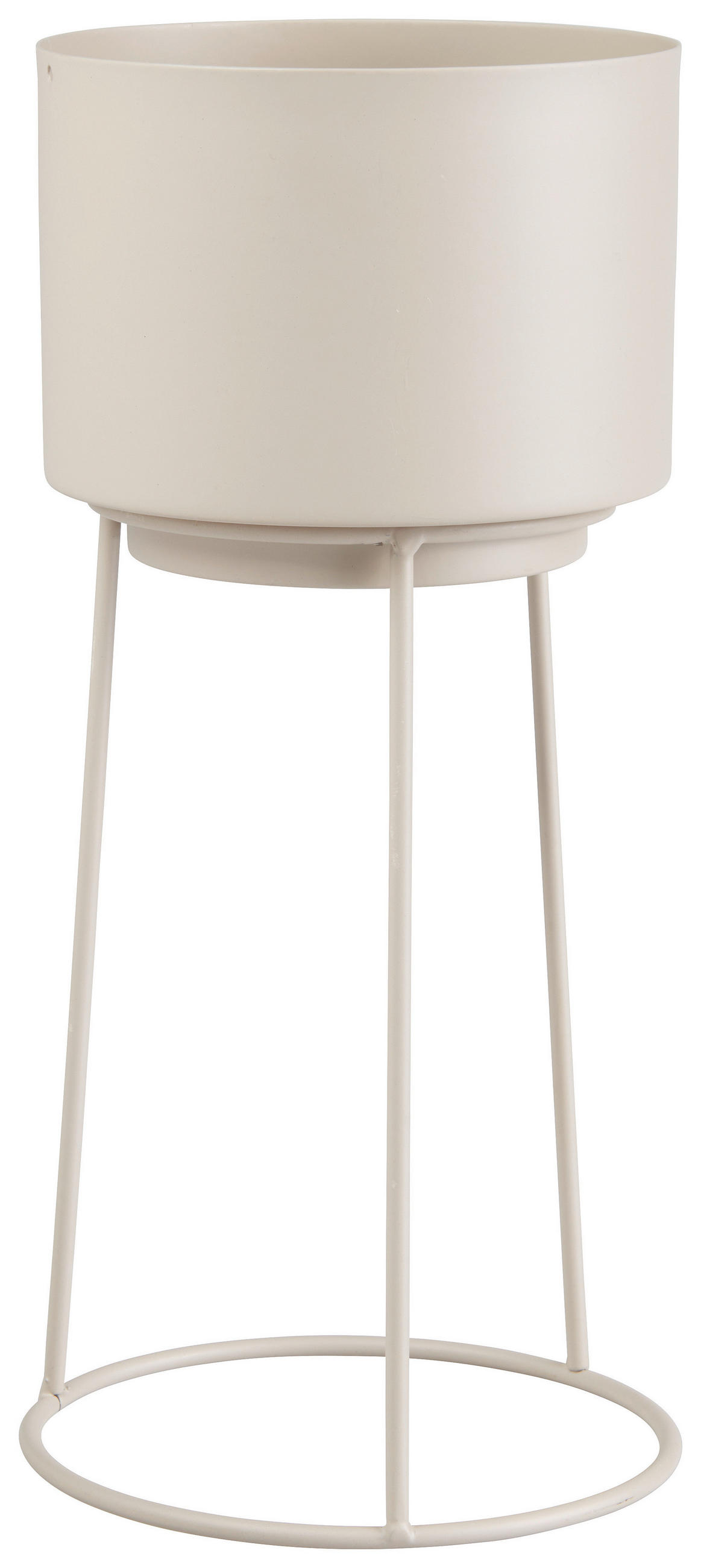 PFLANZENTOPF 14/30 cm Grau  - Grau, Trend, Metall (14/30cm) - Ambia Home