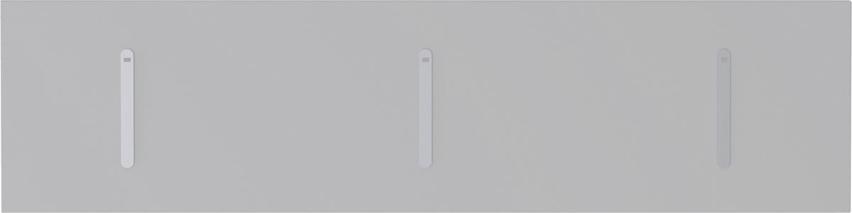 HAKENLEISTE  in Weiß  - Weiß, Design, Holzwerkstoff/Metall (100/25/3cm) - Moderano