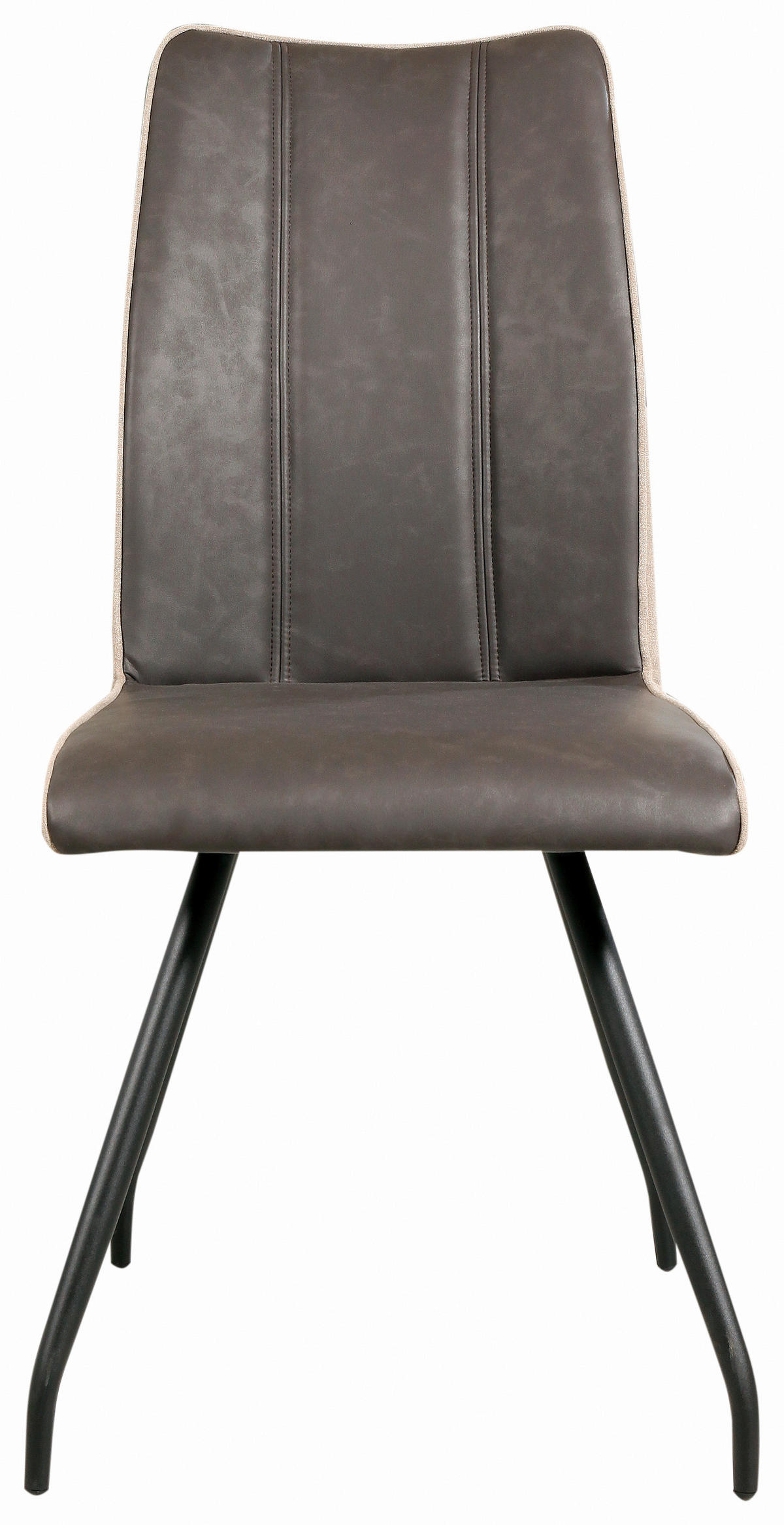 STOL, kovina, tekstil rjava  - črna/rjava, Design, kovina/tekstil (45/96/62,5cm) - Carryhome