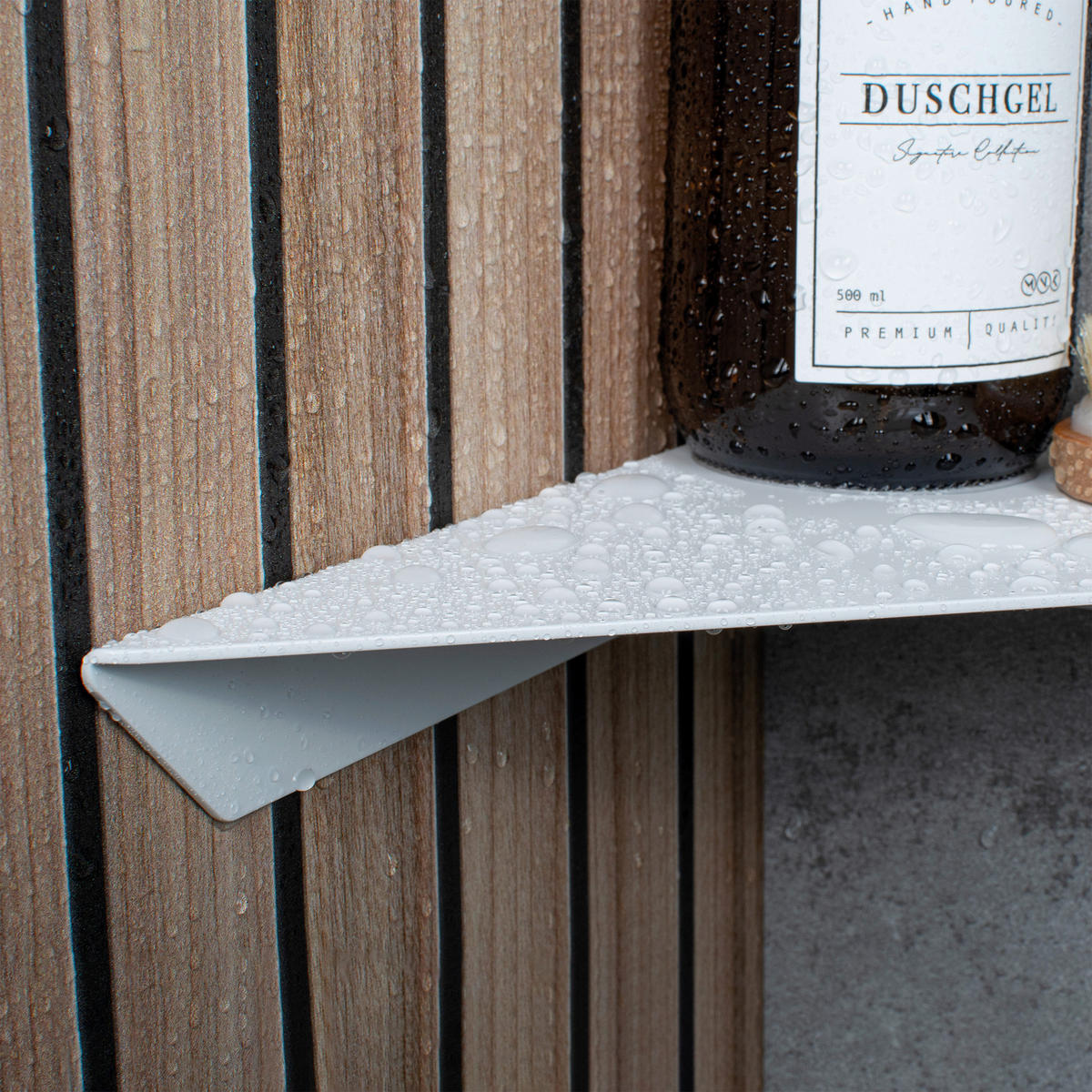 DUSCHABLAGE Metall  - Weiß, Basics, Metall (23/3,5/23cm) - Novel