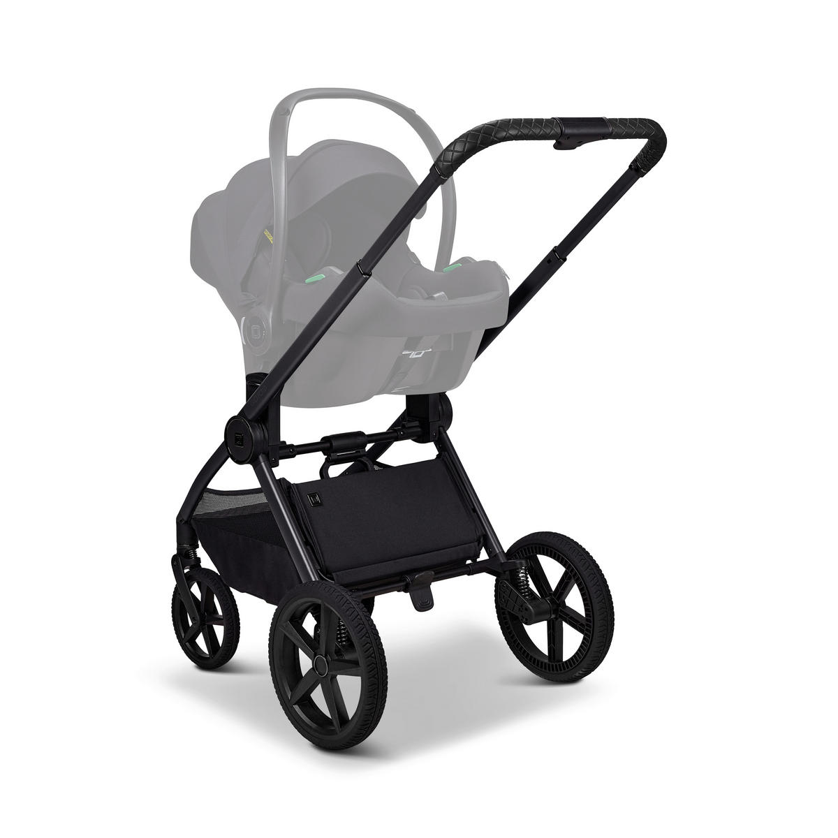 KINDERWAGENSET  GIO FOLD ETPU SET  graphite  - Hellgrau/Grau, Basics, Textil/Metall (120/58/92cm) - Moon Edition