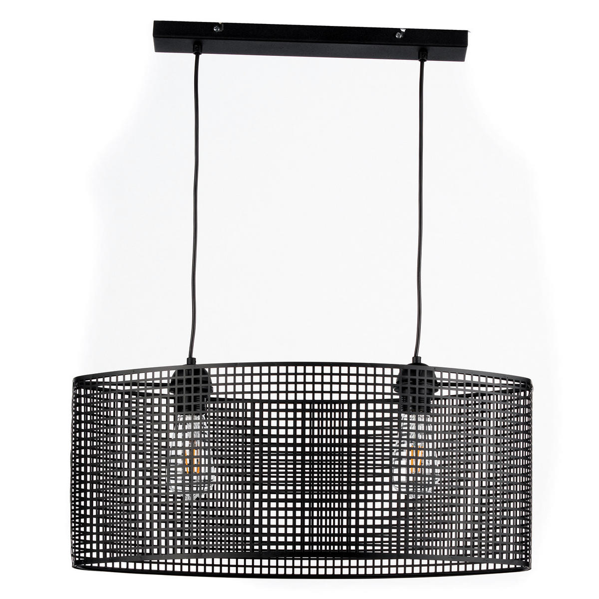HÄNGELEUCHTE 60/27/90 cm   - Schwarz, Design, Metall (60/27/90cm)