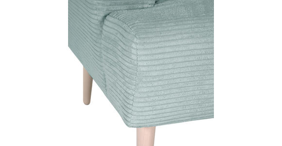 SESSEL in Cord Mintgrün  - Buchefarben/Mintgrün, Design, Holz/Textil (85/71/80cm) - Hom`in