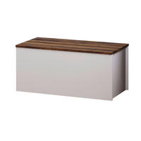 TRUHE - Weiss/Eichefarben, Design, Holz (45/45,5/90cm) - Livetastic