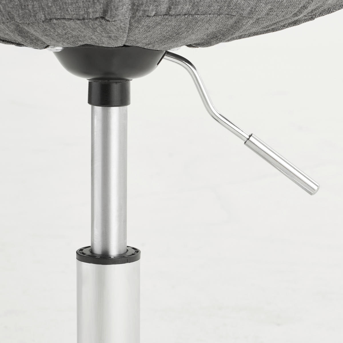 CHAISE PIVOTANTE POUR JEUNES - couleur chromée/gris foncé, Konventionell, métal/matière synthétique (49/96/56cm) - Carryhome