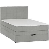 BOXSPRINGBETT 140/200 cm,  in Grau  - Schwarz/Grau, Design, Kunststoff/Textil (140/200cm) - Welnova