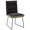 STUHL  in Stahl Flachgewebe  - Greige/Anthrazit, Design, Textil/Metall (49/93/59cm) - Dieter Knoll