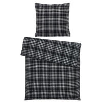 WENDEBETTWÄSCHE Ravi Biber 135/200 cm  - Schwarz, KONVENTIONELL, Textil (135/200cm) - Dieter Knoll