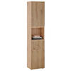 HOCHSCHRANK 40/181/31 cm  - Schwarz/Eiche Artisan, MODERN, Holzwerkstoff/Kunststoff (40/181/31cm) - MID.YOU