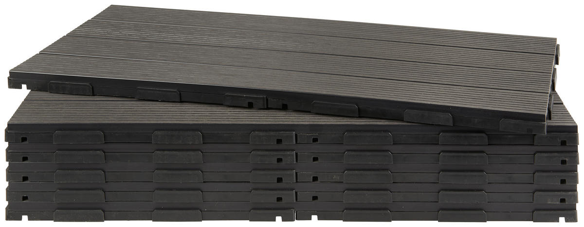 TERRASSENFLIESE 6 Stück  - Grau, Basics, Kunststoff (60/30/2cm) - Ambia Garden