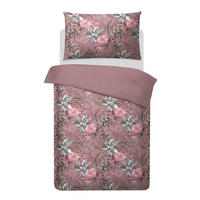 BETTWÄSCHESET Red Wine Satin 160/210 cm  50 cm/70 cm  - Altrosa, Basics, Textil (160/210cm) - Ambiente