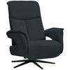RELAXSESSEL in Textil Anthrazit  - Anthrazit/Schwarz, Design, Textil/Metall (78/101/88cm) - Welnova