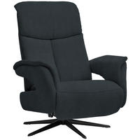 RELAXSESSEL in Textil Anthrazit  - Anthrazit/Schwarz, Design, Textil/Metall (78/101/88cm) - Welnova